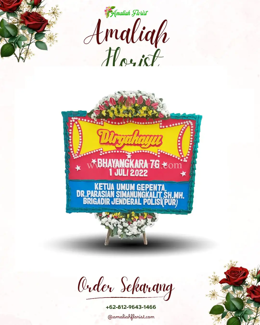 Papan Bunga HUT Ulang Tahun Kemurang Kulon